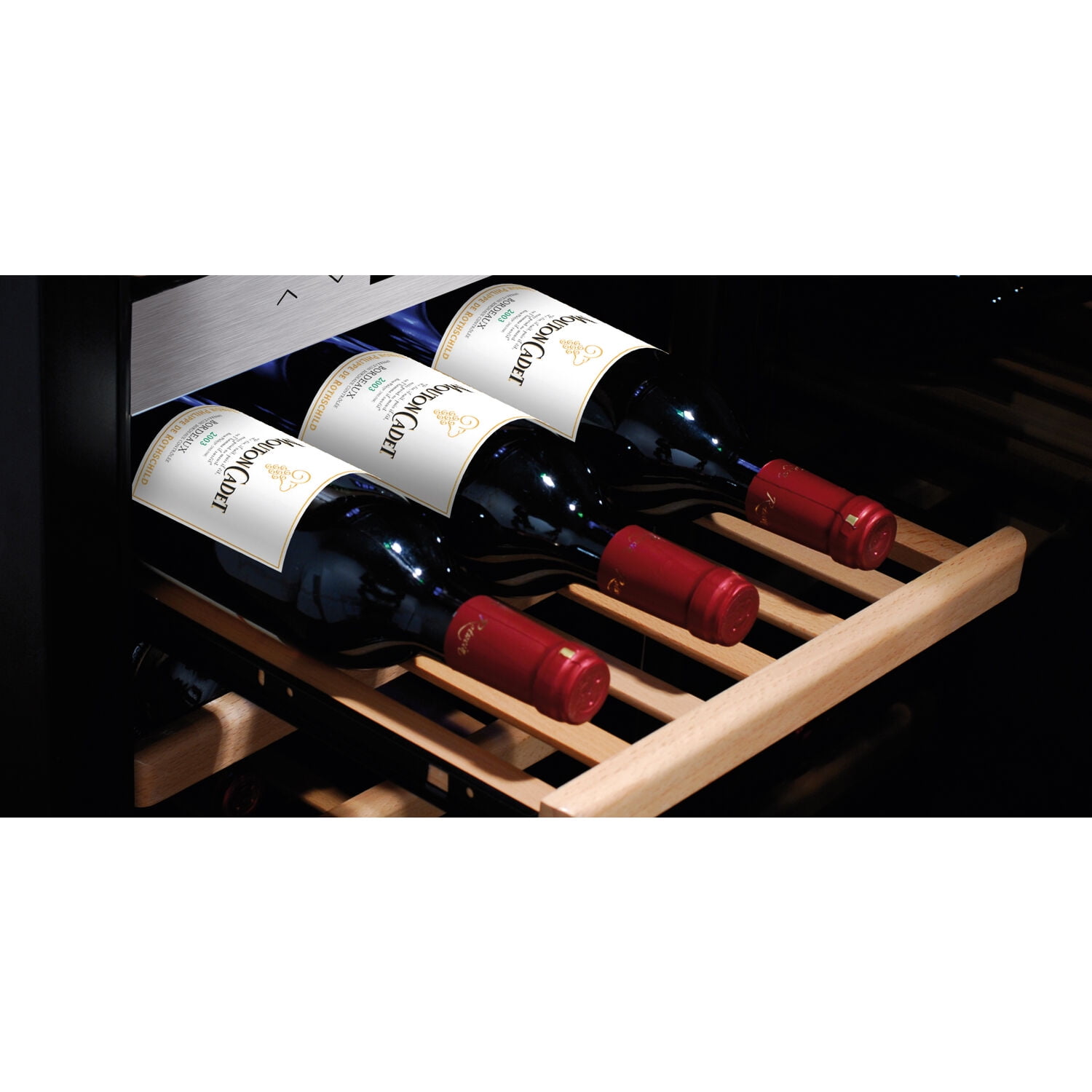 Caso Wine 43-Bottle, Cellar, 3-layer 10647 With Design UV protection, and Stainless, WineSafe Locks compressor