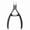 Black, variant on Stainless Steel Nail Scissors Cuticle Nipper Clipper Manicure Pedicure Trimmers Nail Art Tool
