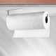thumbnail image 4 of Soporte para toallas de papel, soporte de pared debajo del pequeña sala para toallas de papel de cocina, de toallas de papel adhesivo para toallas plata, 4 of 8