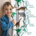 thumbnail image 3 of Blackout Kids Curtains,Colorful Dinosaurs Silhouettes Pattern Childrens Insulated Curtains Set Of 2,Bedroom Essentials,Toddler Room Decor 42"x54", 3 of 5