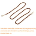 thumbnail image 3 of Unique Bargains Purse Chain Strap, 55' Purse Strap Shoulder Bag Replacement Strap, Brown&Gold, 3 of 6