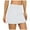 White, variant on 2 In 1 Shorts Crossover High Waisted Tennis Skirt Summer for Athletic Gym Running Shorts with Liner Pockets,Black,XXL