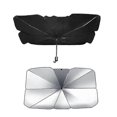 thumbnail image 5 of Car Sunshade Windshield Sun Shade, Titanium Silver Cloth Foldable Windshield Sun Shade Umbrella, 5 of 5