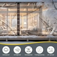 thumbnail image 3 of 4X Lonas Impermeables Transparentes de 6.6x6.6 Pies, Lona con Lonas Transparentes para Patio, para Cubrir Gallinero, Porche, Dosel, Planta, Camping, 3 of 5