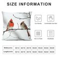 thumbnail image 5 of Chilfamy Fall Decor Art Bird Red Pillow Covers for Couch Sofa Indoor Outdoor Zipper Closure 1PC 24x24in, 5 of 5