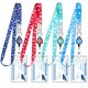 thumbnail image 1 of Paquete de 4 cordones Cruise Lanyard con carretes retráctiles para tarjetas de identificación y carr, 1 of 7