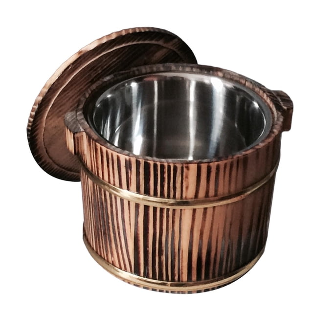 Recipiente japonés para arroz, ideal para servir sopas de moda, bandeja única para mezclar arroz. 20cm B
