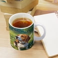 thumbnail image 5 of Beagle Dog Gifts for Her - 11 oz White Ceramic Coffee Cup for Beagle Moms, 5 of 8