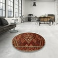 thumbnail image 4 of Ahgly Company Machine Washable Indoor Rectangle Traditional Light Brown Area Rugs, 6' x 9', 4 of 7