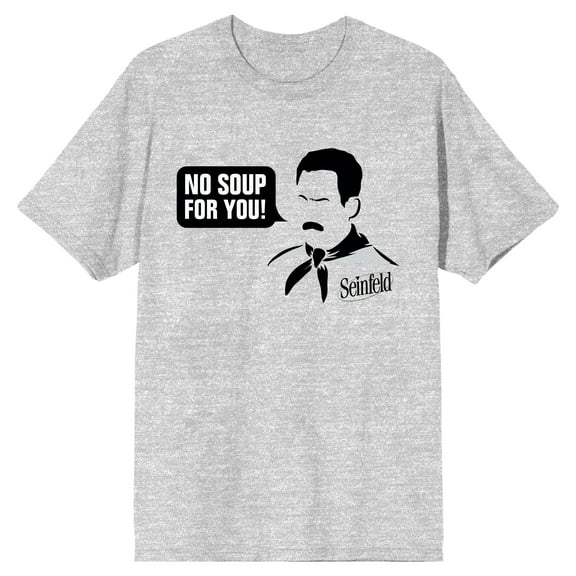 Seinfeld No Soup for You Men's Athletic Heather T-shirt,-M