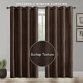 thumbnail image 2 of Elegant Comfort Privacy Window Treatment, Blackout Energy-Saving Panels for Bedroom, Living Room, and Office, (Set of 2) 54" X 95", Brown, 2 of 7