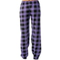 thumbnail image 2 of TNOBHG Women Casual Straight-leg Pants Women's Lightweight Elastic Waistband Curvy Lounge Long Plaid Print Loose Fit Sweatpants Drawstring Design, 2 of 8