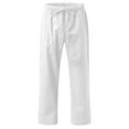 thumbnail image 3 of Razzly Apparel Athletic Fit Pants Men Mens Relaxed Fit Warm 42x29 Mens Pants Men Stretch Pants 6 Toe Band Mens Casual Pants Relaxed Fit Sports Pants for Men Relaxed Fit Pants Little Chinos(White,S), 3 of 5