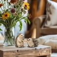 thumbnail image 5 of 2 Pcs Hedgehog Figurines – Miniature Resin Animal Statues for Home, Garden, or Fairy Decor – Charming Whimsical Sculptures for Shelf, Desk– Gift for Nature Lovers & Animal Figurine Collectors, 5 of 9