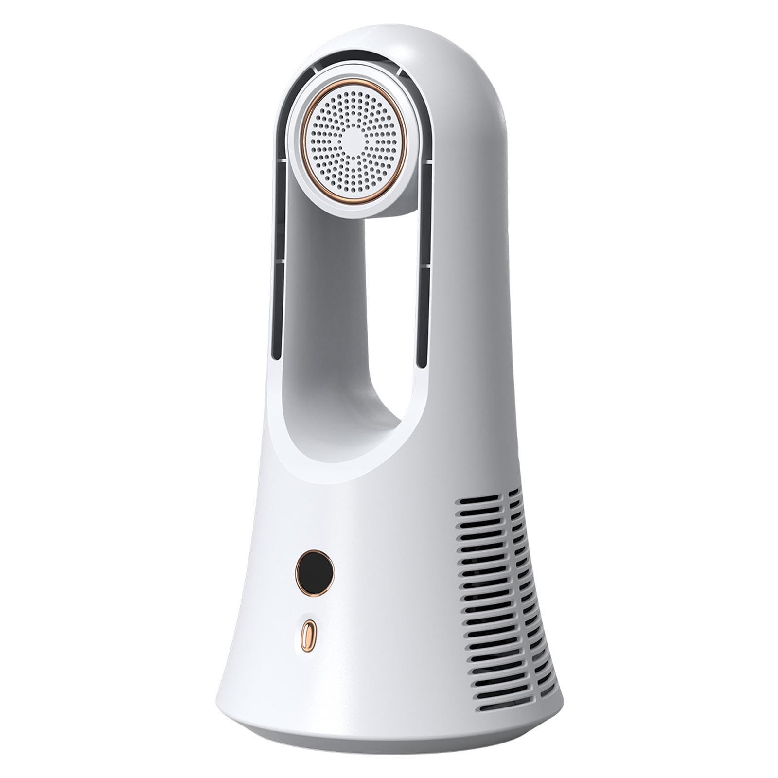 Rechargeable Bladeless Desk Fan With Aroma Diffuser Function 6 Speeds Quiet Leafless Table Fan Portable Cooling Fan For Home Outdoor(White-36.2Cm)
