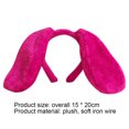 thumbnail image 3 of Bonitas diademas de felpa con orejas de Pug, aro ajustable para el pelo, sombrero para perro, regalo de joyería (rosa) Ehuebsd libre de BPA, 3 of 8