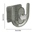 thumbnail image 3 of Shoe Rack for Door No Drill Clear Plastic Slipper Rack Adhesive Space Saving Bathroom Storage Organizer for Small Spaces, 3 of 8