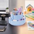 thumbnail image 6 of Yhmxh Rotating Desk Organizer, 360° Rotating Pencil Pen Holder for Desk, Large Capacity Pencil Cup with Multiple Slots Pencil Organizer, Art Supply Storage Box Caddy for Office and Home, 6 of 6