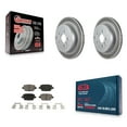 thumbnail image 1 of Transit Auto Rear Coated Disc Brake Rotors and Ceramic Pads Kit for Car 2008-2011 Land Rover LR2 KGC-101840, 1 of 11
