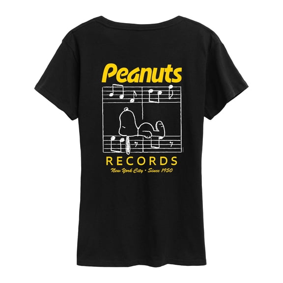 Peanuts - Snoopy Music - Women's Short Sleeve Graphic T-Shirt
