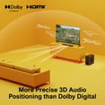 thumbnail image 3 of ULTIMEA 2.1 Sound Bars for Smart TV with Dolby Atmos, Soundbar for TV with Subwoofer, Bass Boost, Peak Power 190W, HDMI eARC, Nova S50, 3 of 9