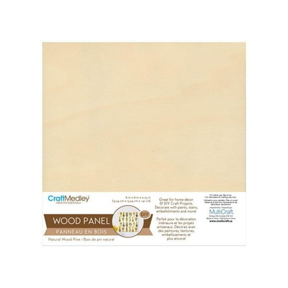 MultiCraft square wood panel 6x6