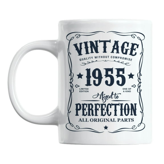 Vintage 1955 All Original Parts, Birth Year Coffee & Tea Mug (11oz)
