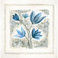 thumbnail image 3 of Shamp, Cindy 12x12 Black Modern Framed Museum Art Print Titled - Blue Flowers II, 3 of 5