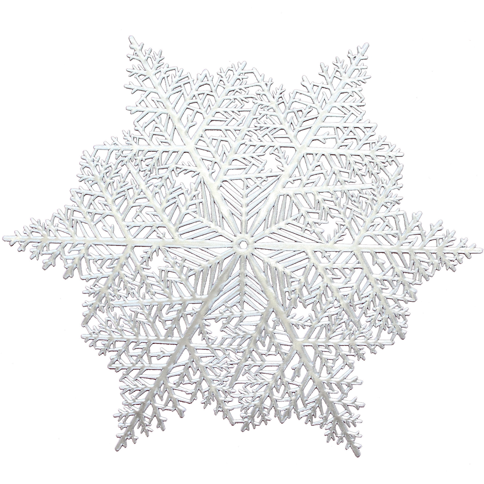 Thymat 13"×15" Pressed Vinyl Metallic Christmas Placemats for Dining