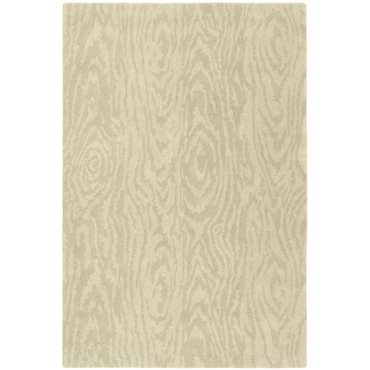 SAFAVIEH Martha Stewart Layered Faux Bois Woodworks Wool Area Rug, Potter's Clay, 8' x 10'