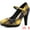 Yellow, variant on Unique Bargains Women's Houndstooth Platform Stiletto Heels Pumps