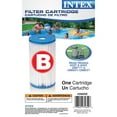 Intex Easy Set Type B Replacement Filter Cartridge for Pools, (4 Pack