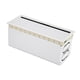 thumbnail image 1 of Pasacables de escritorio de aluminio, caja organizadora de cables, portátil, resistente y multifuncional. Blanco, 1 of 9