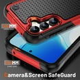 thumbnail image 7 of Armor Shockproof Case for Samsung Galaxy S25 Plus, [Military Grade Anti-Drop] Rugged Hybrid Hard PC+Soft Silicone Heavy-Duty Tough Durable Slim Fit Lightweight Protective Bumper Phone Case, Red, 7 of 7