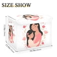 thumbnail image 3 of Foldable Fabric Storage Bin With Handle Collapsible Basket Box Storage With Lid Organizer Mother & Daughter Clipart, 3 of 7