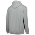 thumbnail image 3 of Men's Colosseum Heathered Gray Georgia Tech Yellow Jackets Arch & Logo 3.0 Pullover Hoodie, 3 of 3