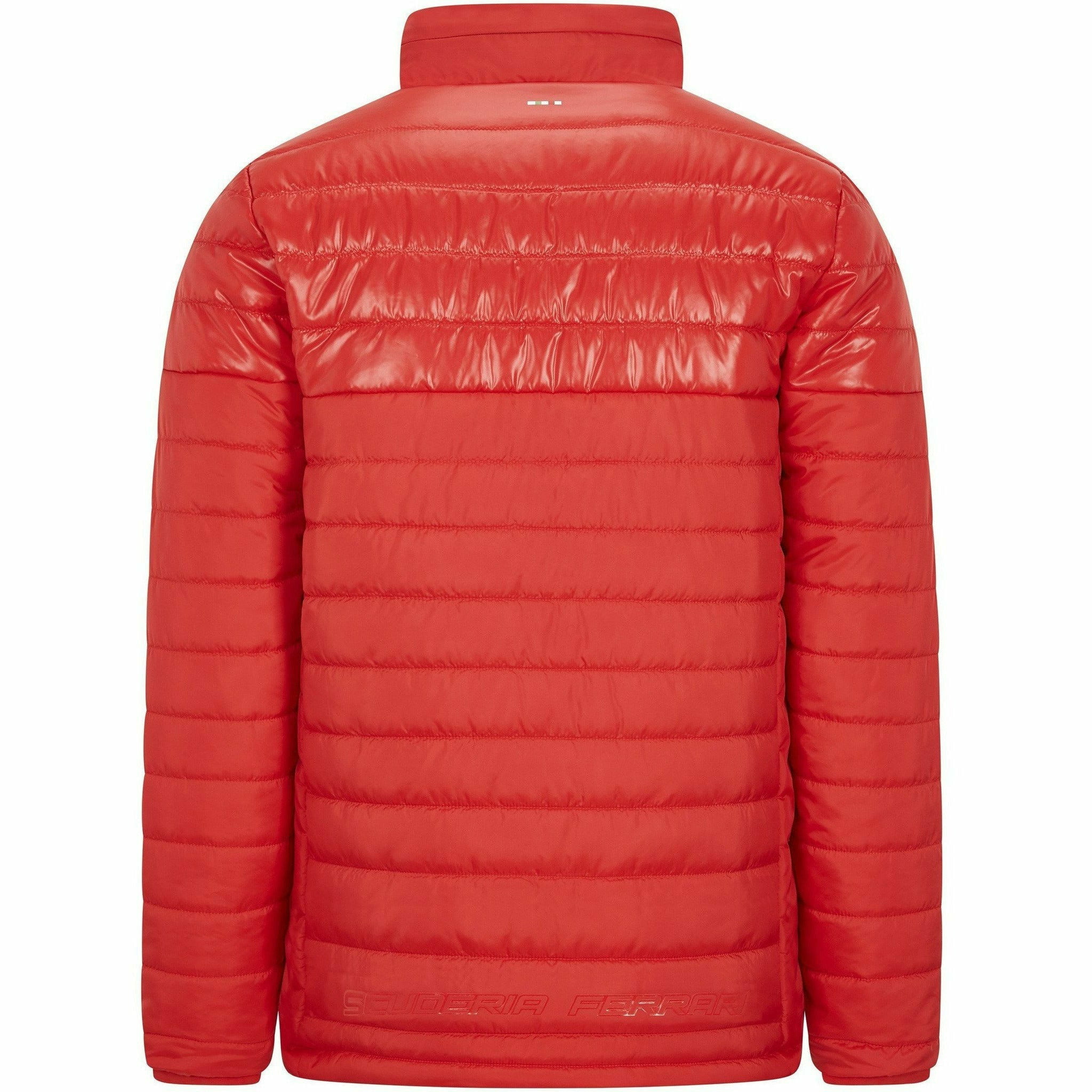 Ferrari quilted-logo puffer jacket - Red