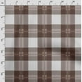 thumbnail image 3 of Soimoi Check Printed, Polyester Fleece, Fabric by The Yard Sewing DIY Stretch Fabric 56 Inches Wide, WarmFabric for Hats, Coats, Gloves, Blankets, Tawny Brown, 3 of 5