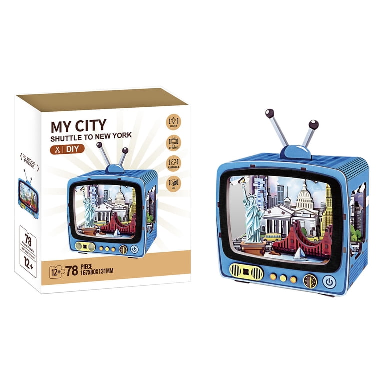 Taicans 78-Piece Tokyo Cityscape 3D Build Wooden Puzzle,DIY New