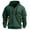 Dark Green, variant on Men's Full-Zip Hooded Cardigan Arm Pocket Sportswear Oversized Casual Sweatshirt Jacket Athletic Street Style Breathable Fabric,Dark Gray XL