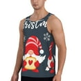 thumbnail image 2 of Gaeub Three Cute Christmas Gnomes Men's Athletic Tank Top, Workout Sleeveless Shirts, Running Tank Tops for Gym, Running, Training - XX-Large, 2 of 9