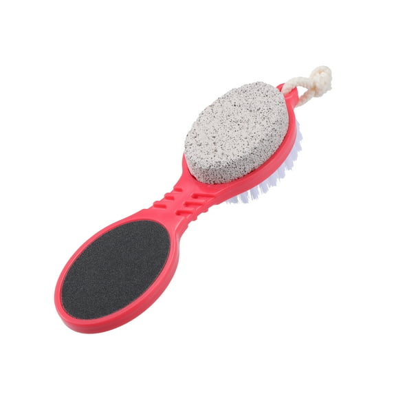 Vocoste Multi Purpose 4 in 1 Foot File with Foot Scrubber Removes Dead Skin Pedicure 1 Pc Pink