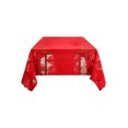 thumbnail image 2 of Guozer Red Party Tablecloth Disposable Tablecloth Waterproof Table Mat for Holiday Decoration, 2 of 6