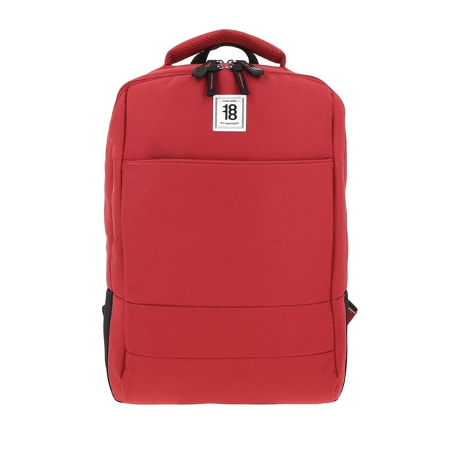 Mochila grande 1818 Unisex WYNN Rojo con Porta Laptop de hasta 15".