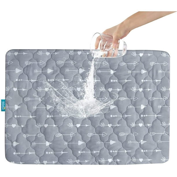 Pack and Play Sabanas acolchadas impermeables protector colchon Pack and Play compatible con Graco Pack n Play Baby Trend Dream On Me Pamo Babe sabanas Playard de 39 x 27