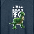 thumbnail image 3 of Toy Story - I'm a Nervous Rex - Women's Lightweight French Terry Long Sleeve Shirt, 3 of 5