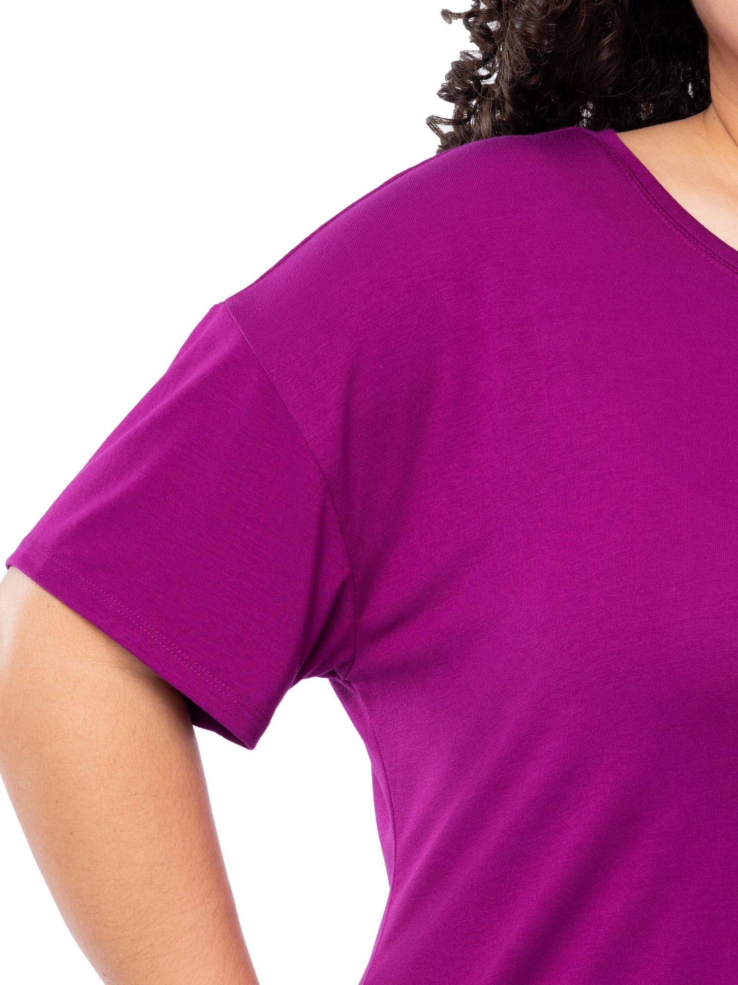 Fruit of the Loom Women's Soft and Breathable Short Sleeve Crew Top & Pajama Short Set, Sizes S-4X