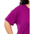 thumbnail image 6 of Fruit of the Loom Women's Soft and Breathable Short Sleeve Crew Top & Pajama Short Set, Sizes S-4X, 6 of 10