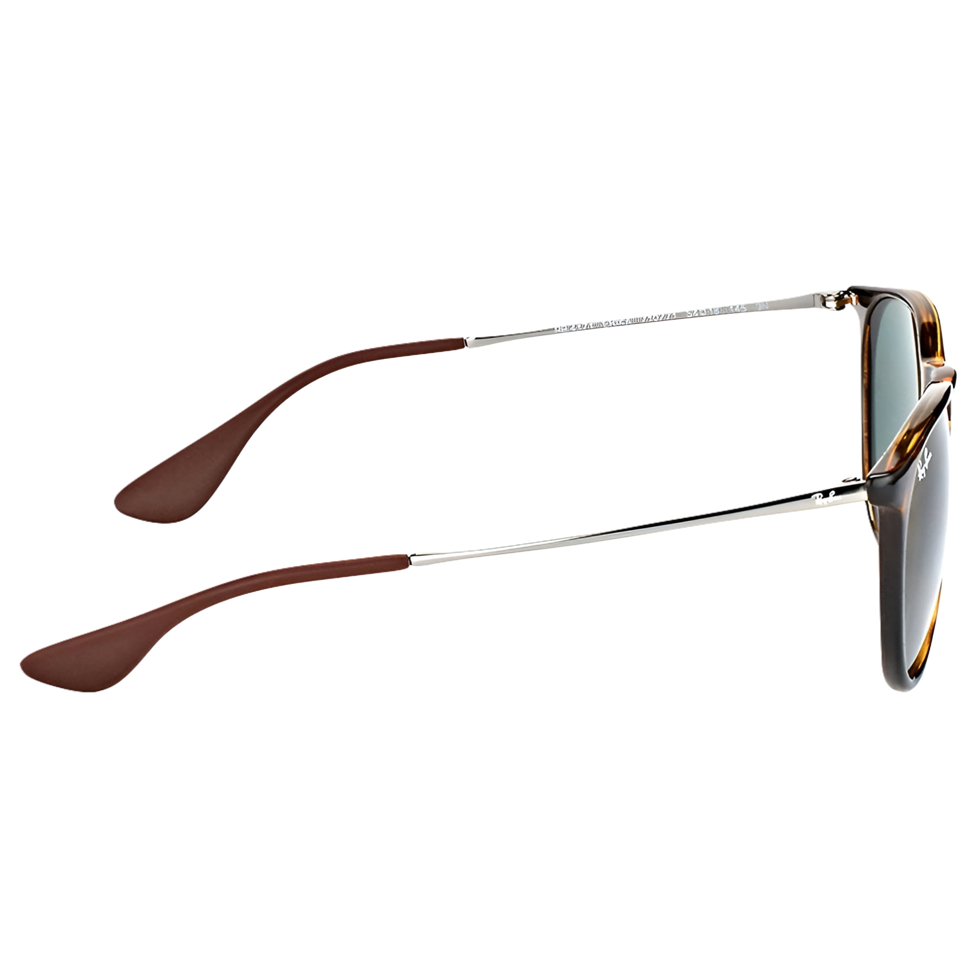 Ray-Ban Erika Pilot Sunglasses (710/71) Light Havana/Dark Green