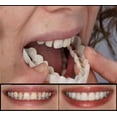 thumbnail image 1 of Brackets artificiales para dientes superiores e inferiores Blanqueamiento dental Brackets de silicona para dentaduras postizas Brackets para dentaduras postizas para sonreír Blanqueamiento, 1 of 3